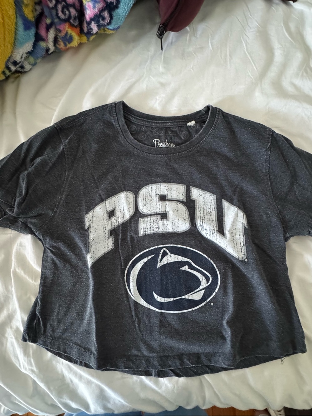 Penn State Girls' Dark navy PSU Cropped Tee